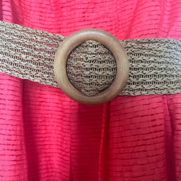 Nine West Women’s Coral Dress Fully Lined with Woven‎ belt & pockets Sz 8 - Picture 4 of 7